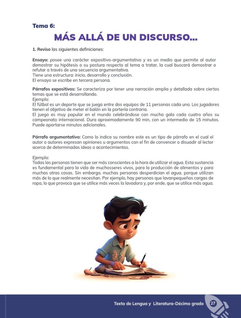 Lengua y Literatura - Educación General Básica - Subnivel Su - Página 28 - Contenido informativo Resuelto