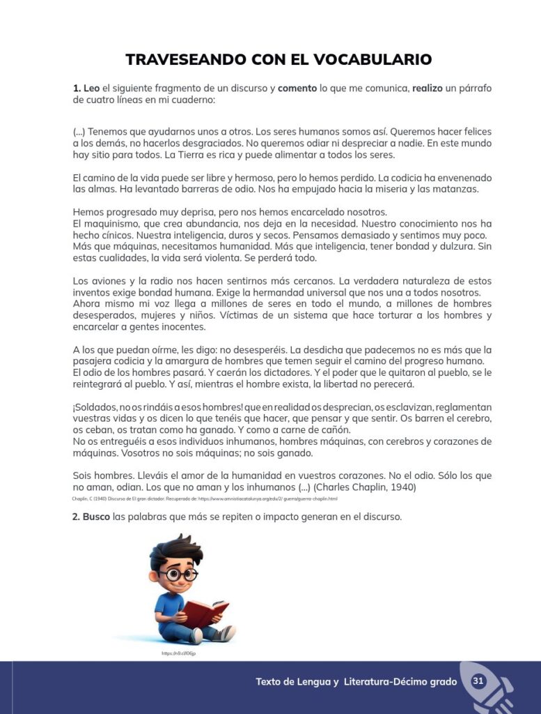 Lengua y Literatura - Educación General Básica - Subnivel Su - Página 32 - Contenido informativo Resuelto