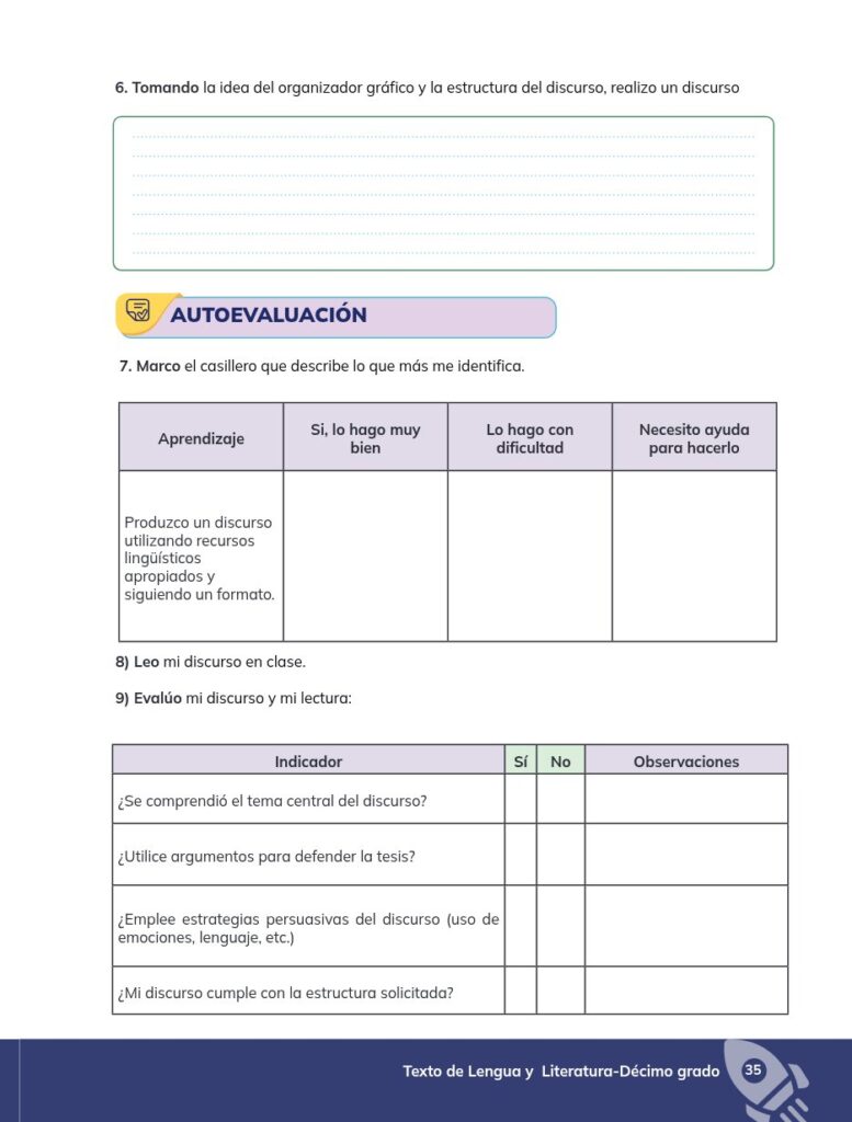 Lengua y Literatura - Educación General Básica - Subnivel Su - Página 36 - Evaluación Resuelto