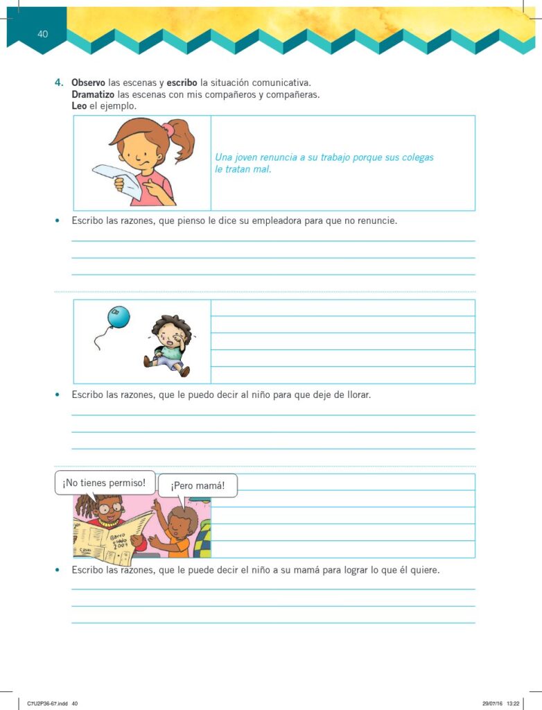 Lengua y Literatura - Educación General Básica - Subnivel Me - Página 41 - Ejercicios Resuelto