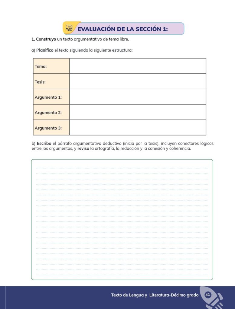 Lengua y Literatura - Educación General Básica - Subnivel Su - Página 42 - Evaluación Resuelto