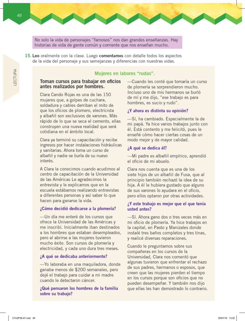 Lengua y Literatura - Educación General Básica - Subnivel Me - Página 49 - Contenido informativo Resumido