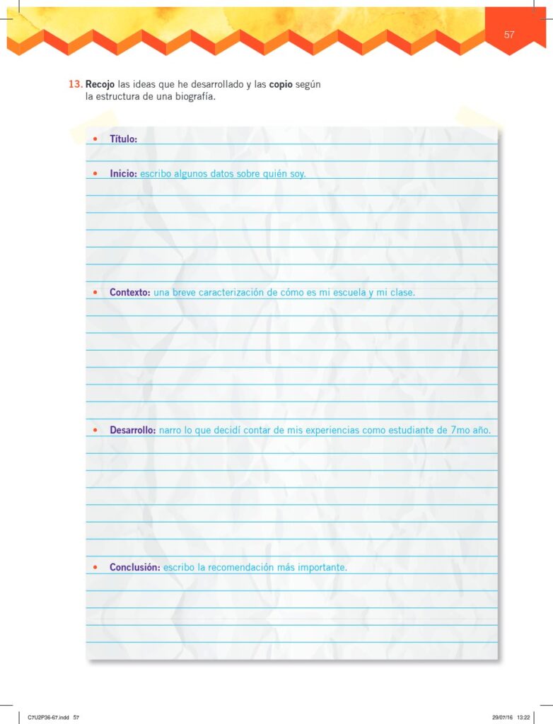 Lengua y Literatura - Educación General Básica - Subnivel Me - Página 58 - Contenido informativo Resumido