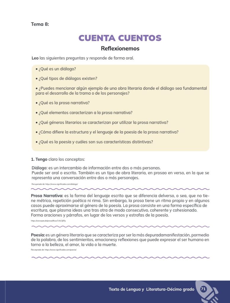 Lengua y Literatura - Educación General Básica - Subnivel Su - Página 72 - Contenido informativo Resuelto