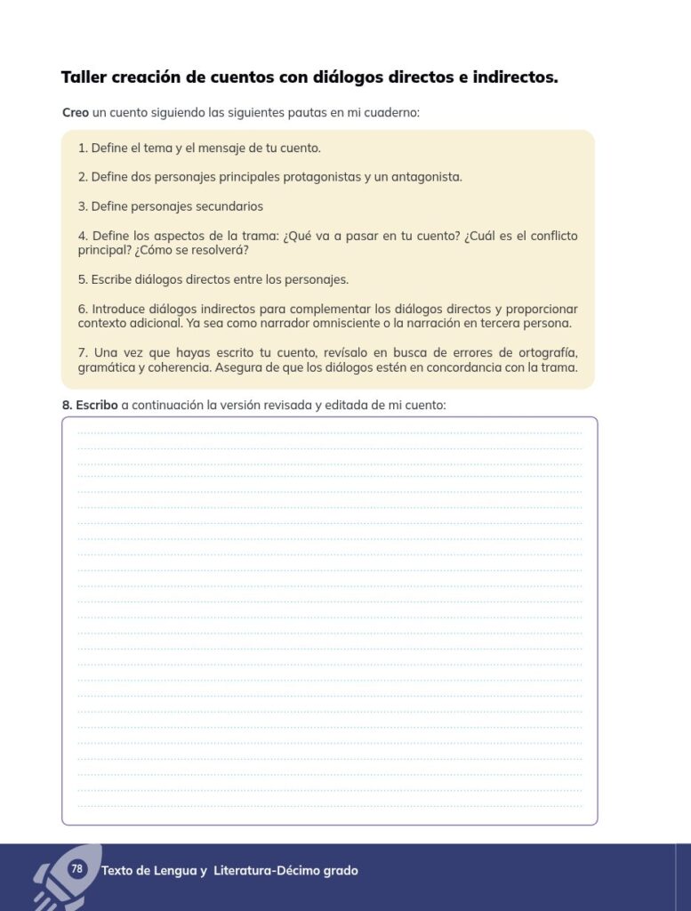 Lengua y Literatura - Educación General Básica - Subnivel Su - Página 79 - Ejercicios Resuelto
