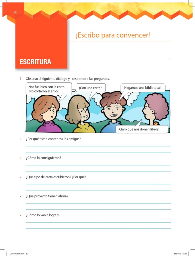 Lengua y Literatura - Educación General Básica - Subnivel Me - Página 81 - Ejercicios Resuelto