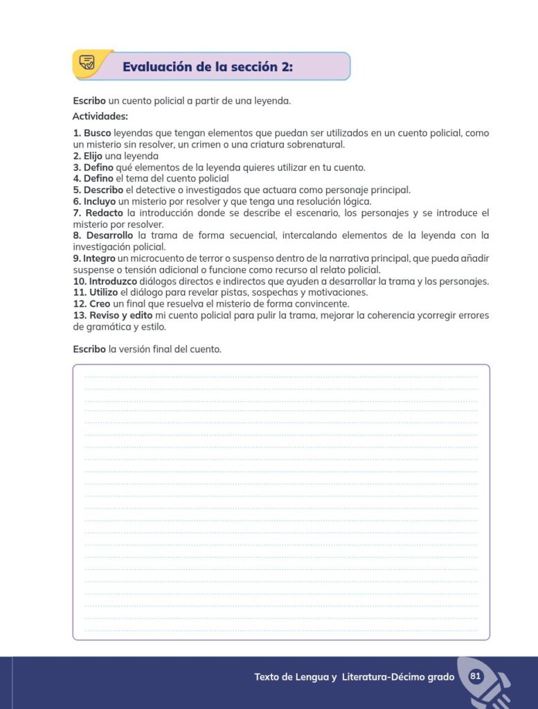 Lengua y Literatura - Educación General Básica - Subnivel Su - Página 82 - Proyecto Resuelto