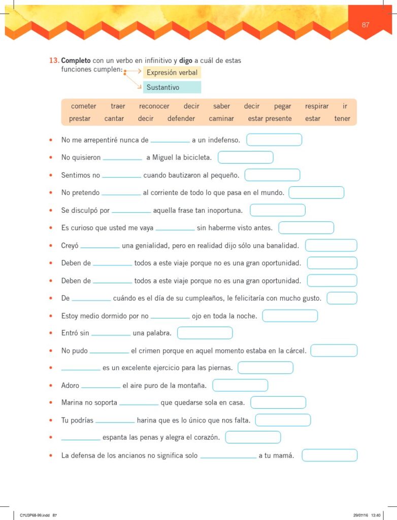Lengua y Literatura - Educación General Básica - Subnivel Me - Página 88 - Ejercicios Resuelto