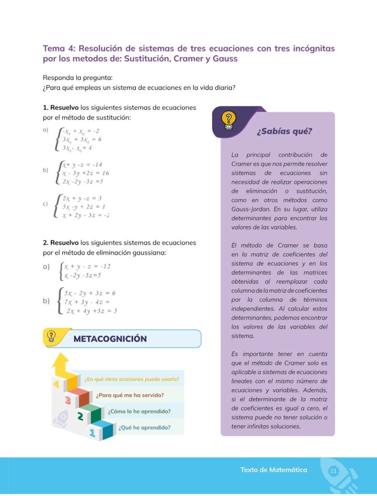 Matemática – Bachillerato General – Primero de Bachillerato - Página 12 - Contenido informativo Resumido