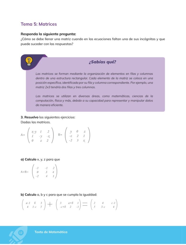 Matemática – Bachillerato General – Primero de Bachillerato - Página 13 - Contenido informativo Resumido