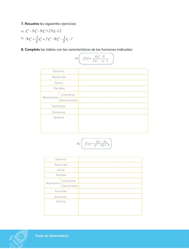 Matemática – Bachillerato General – Primero de Bachillerato - Página 23 - Contenido informativo Resumido