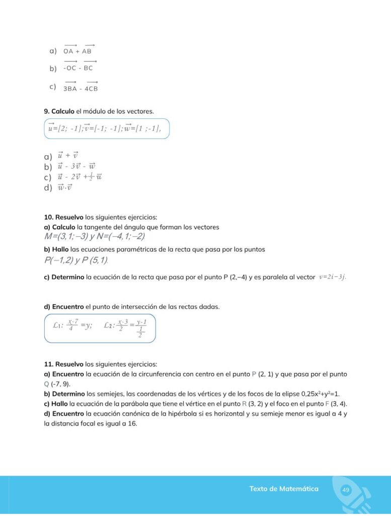 Matemática – Bachillerato General – Primero de Bachillerato - Página 50 - Contenido informativo Resumido