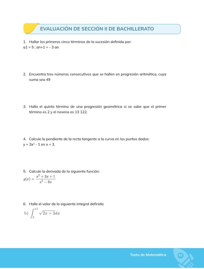 Matemática – Bachillerato General – Primero de Bachillerato - Página 56 - Contenido informativo Resumido