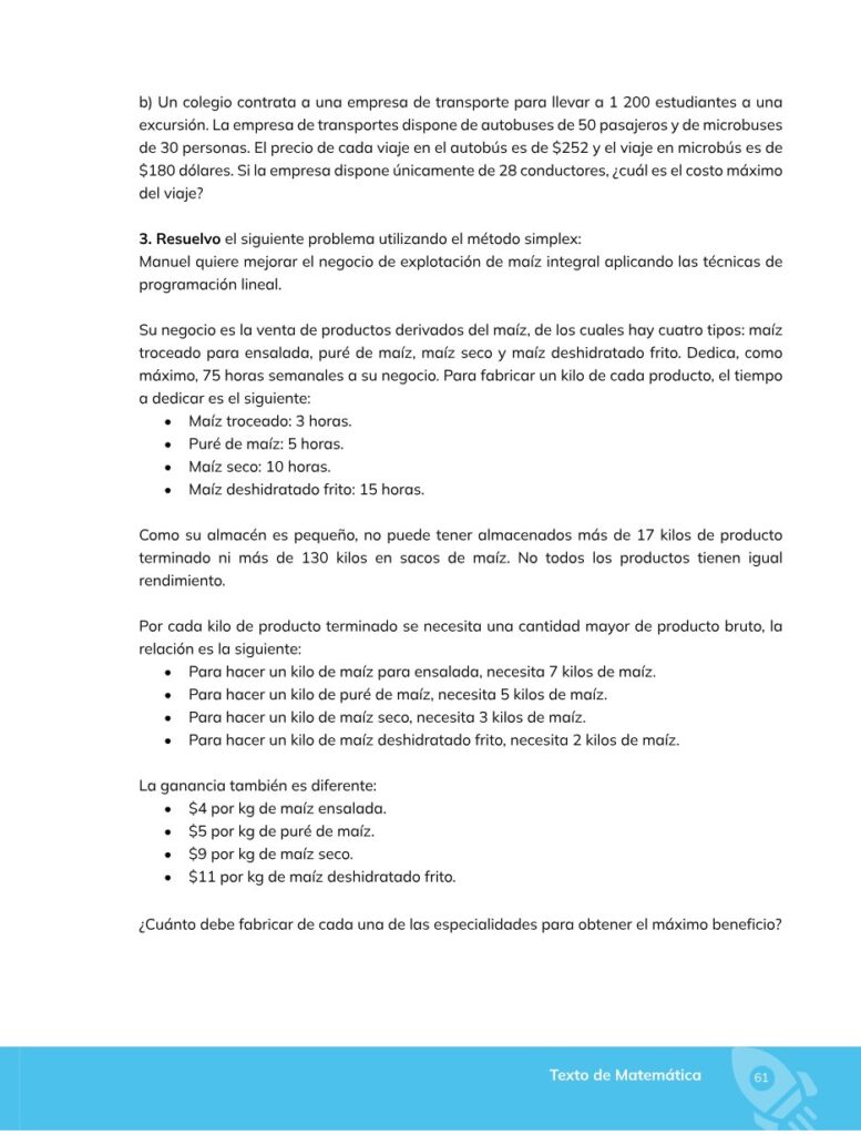 Matemática – Bachillerato General – Primero de Bachillerato - Página 62 - Contenido informativo Resumido