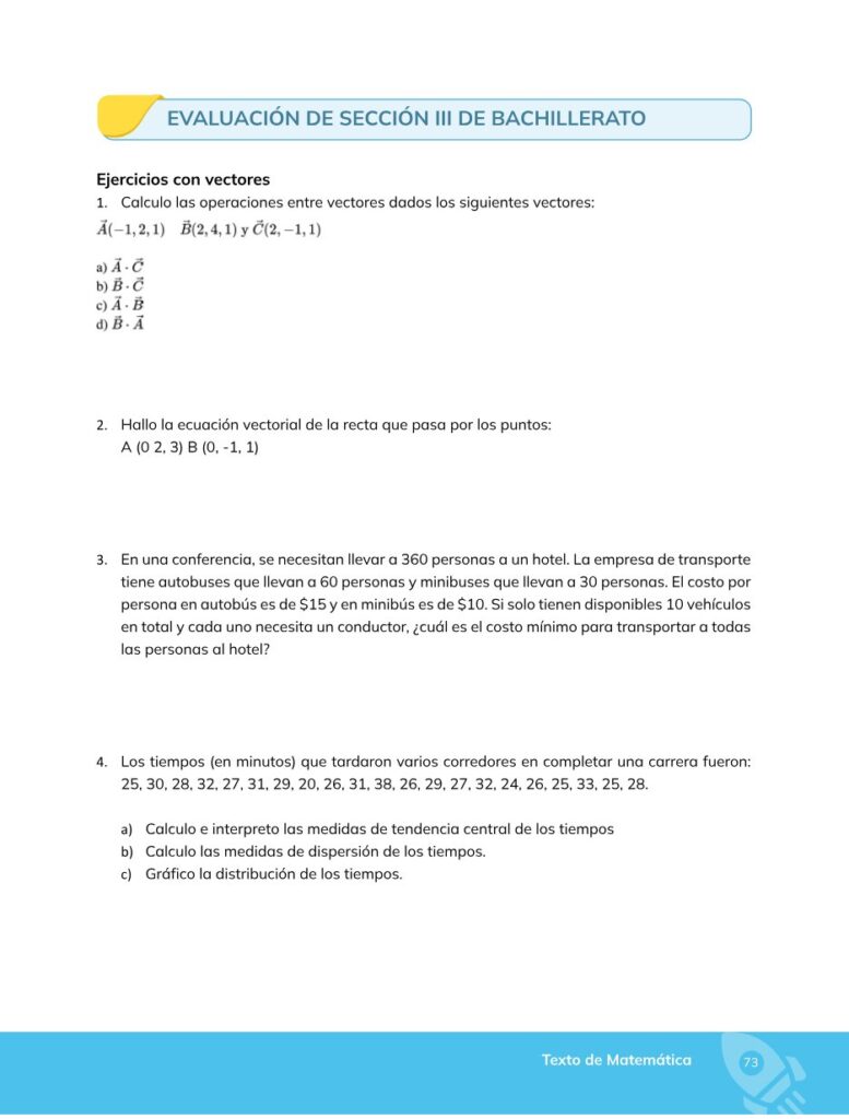 Matemática – Bachillerato General – Primero de Bachillerato - Página 74 - Contenido informativo Resumido