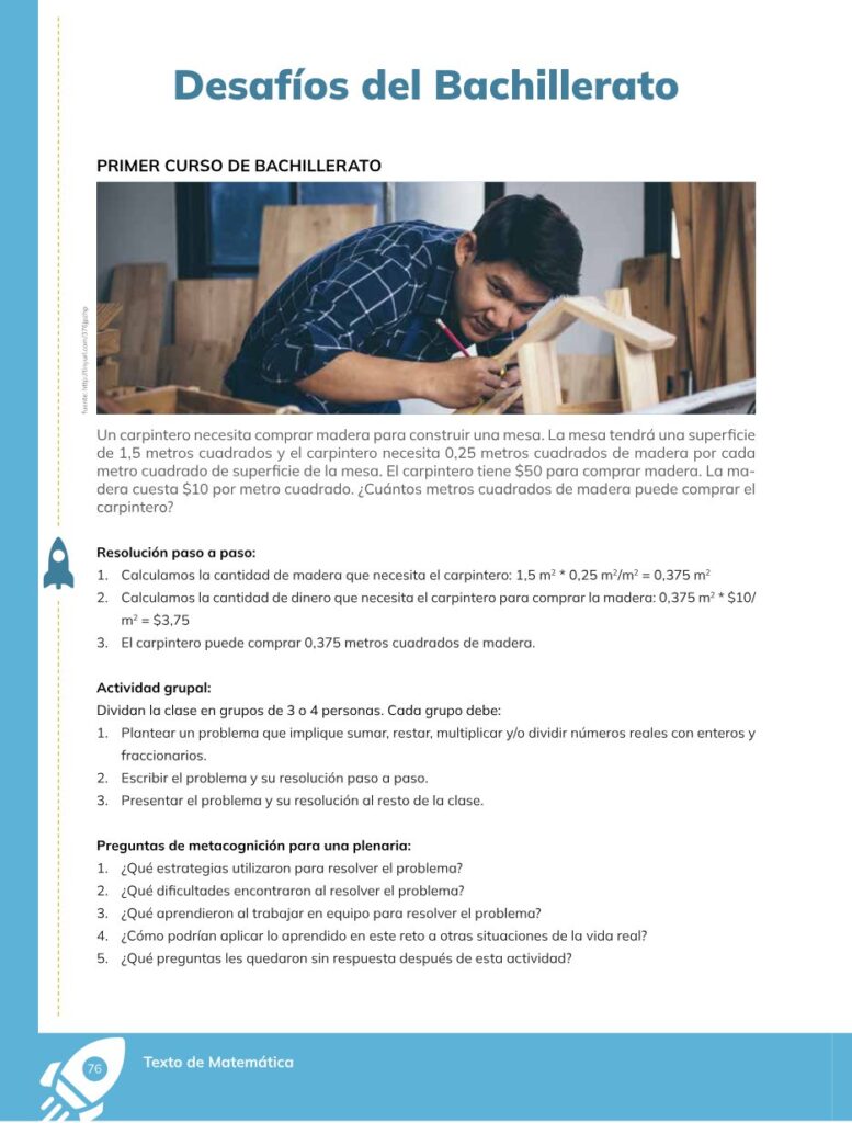 Matemática – Bachillerato General – Primero de Bachillerato - Página 77 - Contenido informativo Resumido