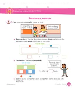 Libro Matemática – Cuaderno de trabajo – 1 – Primaria – Pág 105 – Resuelto pdf
