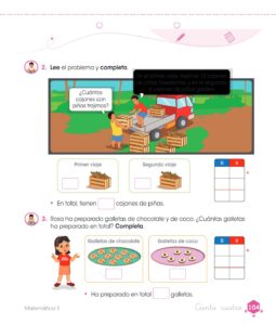 Libro Matemática – Cuaderno de trabajo – 1 – Primaria – Pág 106 – Resuelto pdf