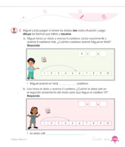 Libro Matemática – Cuaderno de trabajo – 1 – Primaria – Pág 108 – Resuelto pdf