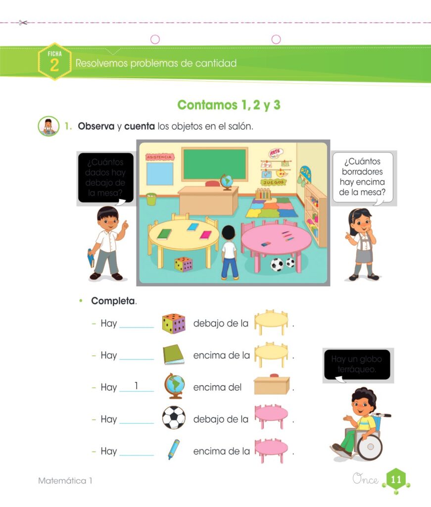 Matemática – Cuaderno de trabajo – 1 – Primaria - Página 13 - Contenido informativo Resumido