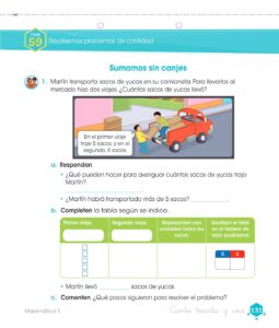 Libro Matemática – Cuaderno de trabajo – 1 – Primaria – Pág 133 – Resuelto pdf