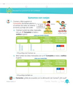 Libro Matemática – Cuaderno de trabajo – 1 – Primaria – Pág 135 – Resuelto pdf
