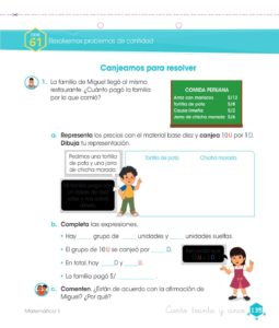 Libro Matemática – Cuaderno de trabajo – 1 – Primaria – Pág 137 – Resuelto pdf
