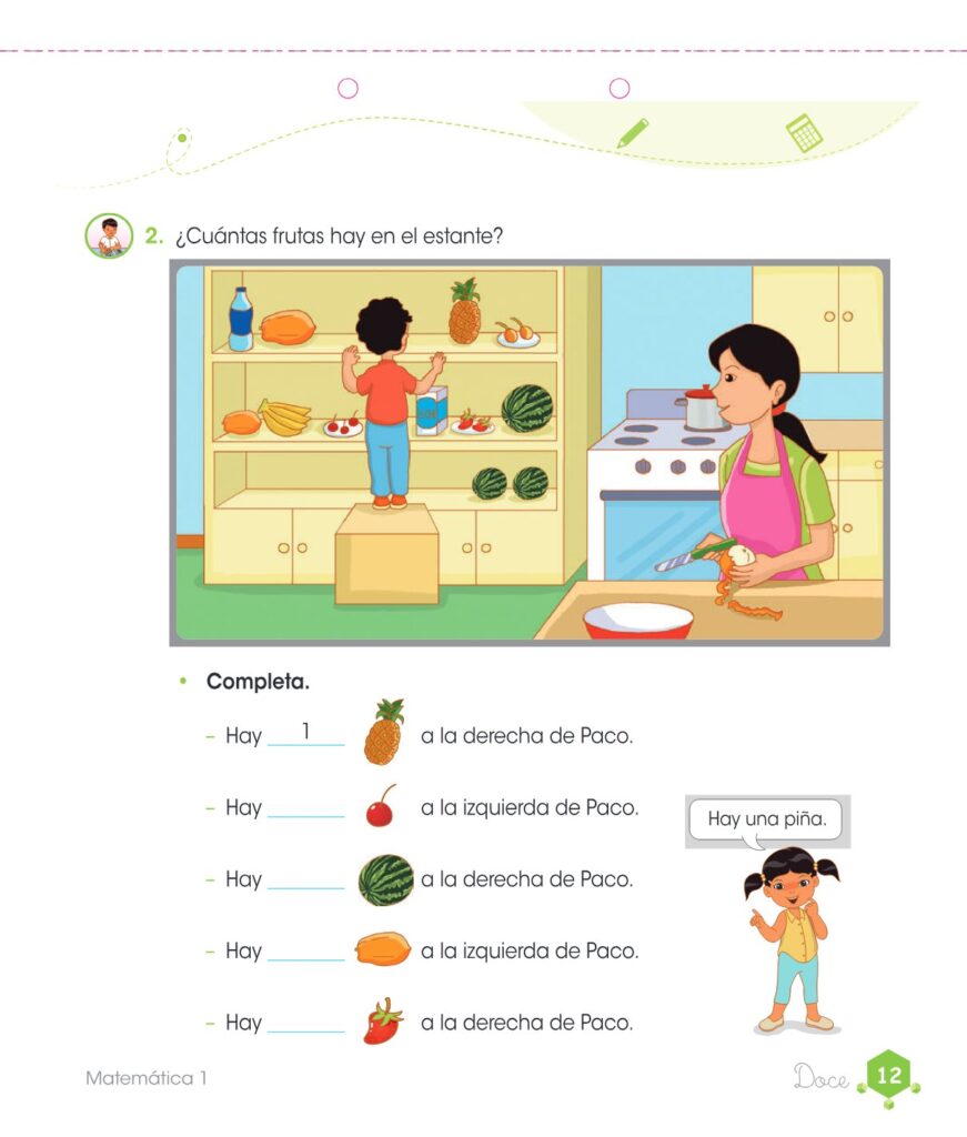 Matemática – Cuaderno de trabajo – 1 – Primaria - Página 14 - Contenido informativo Resumido