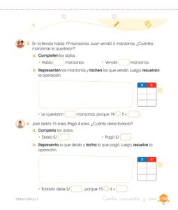 Libro Matemática – Cuaderno de trabajo – 1 – Primaria – Pág 154 – Resuelto pdf