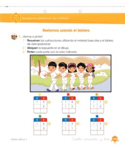 Libro Matemática – Cuaderno de trabajo – 1 – Primaria – Pág 155 – Resuelto pdf
