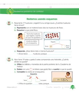Libro Matemática – Cuaderno de trabajo – 1 – Primaria – Pág 167 – Resuelto pdf