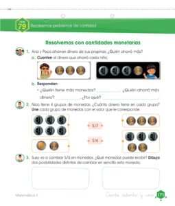Libro Matemática – Cuaderno de trabajo – 1 – Primaria – Pág 173 – Resuelto pdf