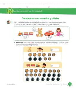 Libro Matemática – Cuaderno de trabajo – 1 – Primaria – Pág 175 – Resuelto pdf