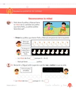 Libro Matemática – Cuaderno de trabajo – 1 – Primaria – Pág 185 – Resuelto pdf