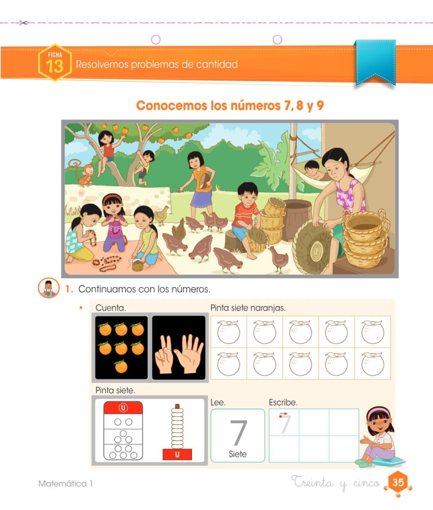 Matemática – Cuaderno de trabajo – 1 – Primaria - Página 37 - Contenido informativo Resumido