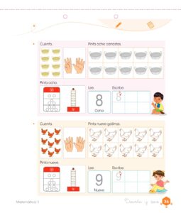 Libro Matemática – Cuaderno de trabajo – 1 – Primaria – Pág 38 – Resuelto pdf