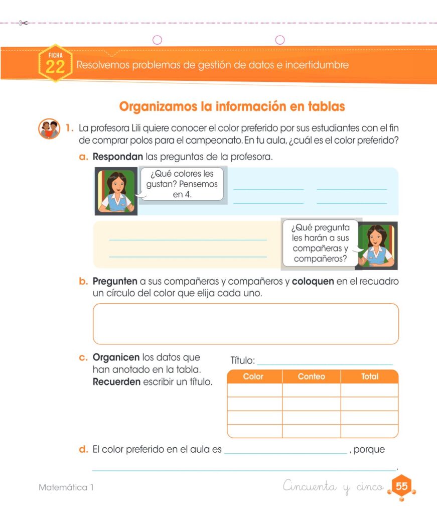 Matemática – Cuaderno de trabajo – 1 – Primaria - Página 57 - Contenido informativo Resumido