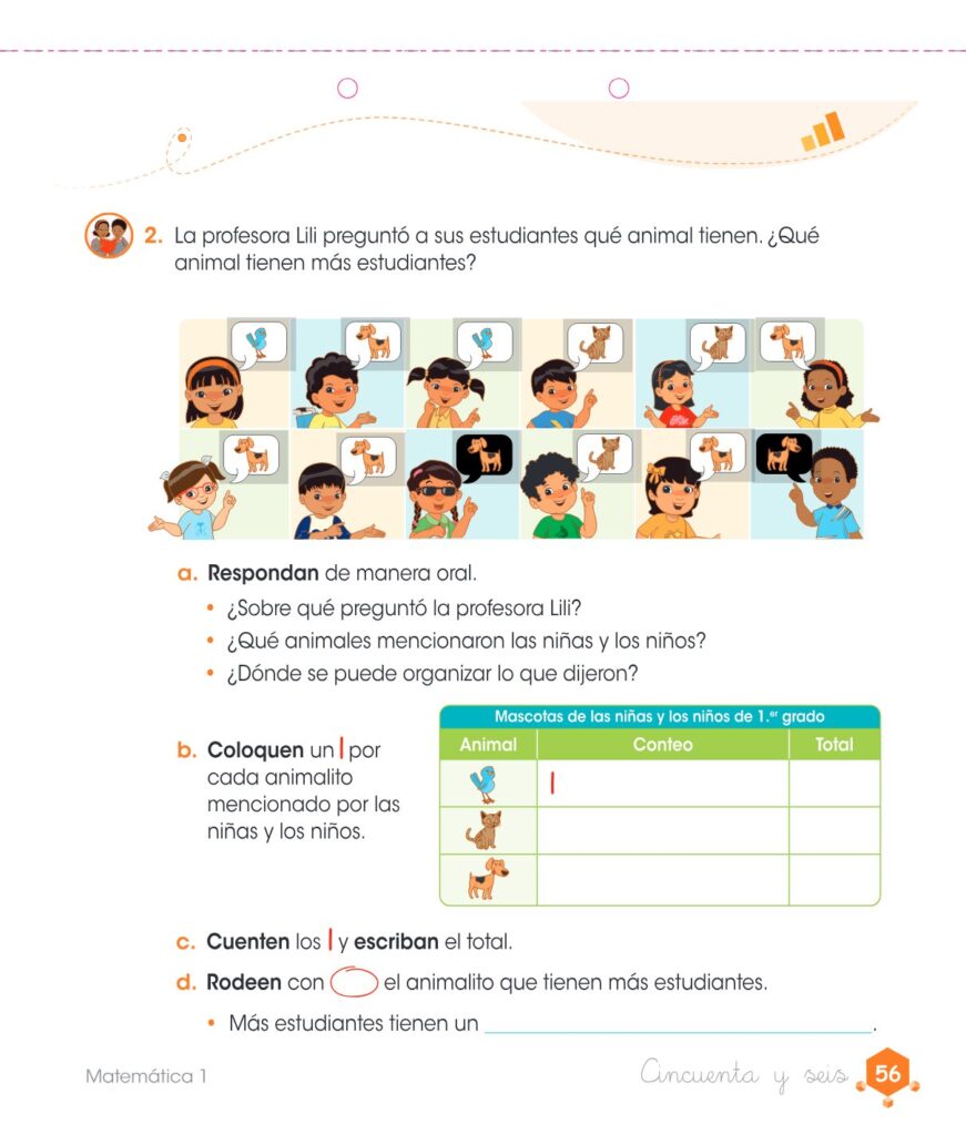 Matemática – Cuaderno de trabajo – 1 – Primaria - Página 58 - Contenido informativo Resumido