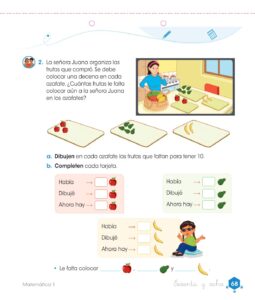 Libro Matemática – Cuaderno de trabajo – 1 – Primaria – Pág 70 – Resuelto pdf