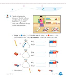 Libro Matemática – Cuaderno de trabajo – 1 – Primaria – Pág 72 – Resuelto pdf