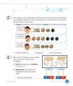Libro Matemática – Cuaderno de trabajo – 1 – Primaria – Pág 78 – Resuelto pdf