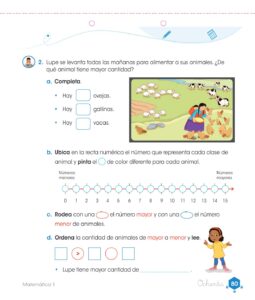 Libro Matemática – Cuaderno de trabajo – 1 – Primaria – Pág 82 – Resuelto pdf