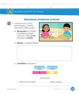 Libro Matemática – Cuaderno de trabajo – 1 – Primaria – Pág 85 – Resuelto pdf