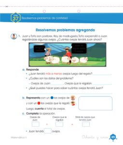 Libro Matemática – Cuaderno de trabajo – 1 – Primaria – Pág 87 – Resuelto pdf