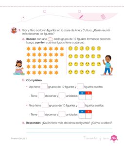 Libro Matemática – Cuaderno de trabajo – 1 – Primaria – Pág 98 – Resuelto pdf