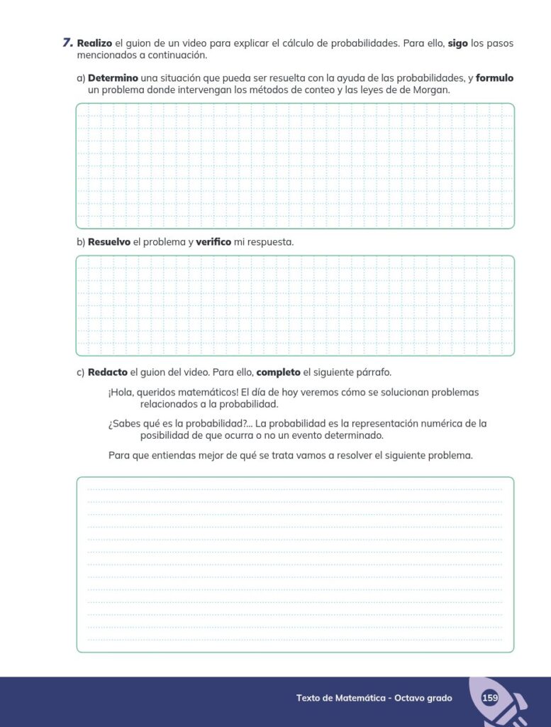 MATEMÁTICA - Educación General Básica - Subnivel Superior - - Página 160 - Ejercicios Resuelto
