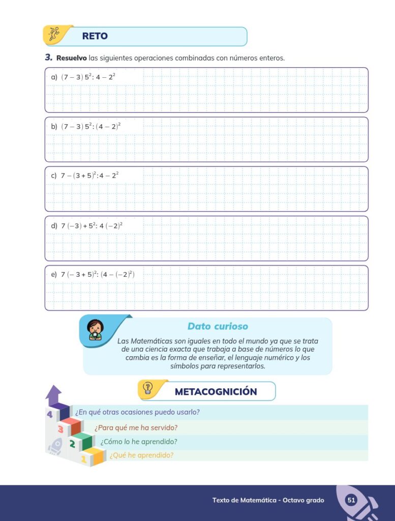 MATEMÁTICA - Educación General Básica - Subnivel Superior - - Página 52 - Ejercicios Resuelto