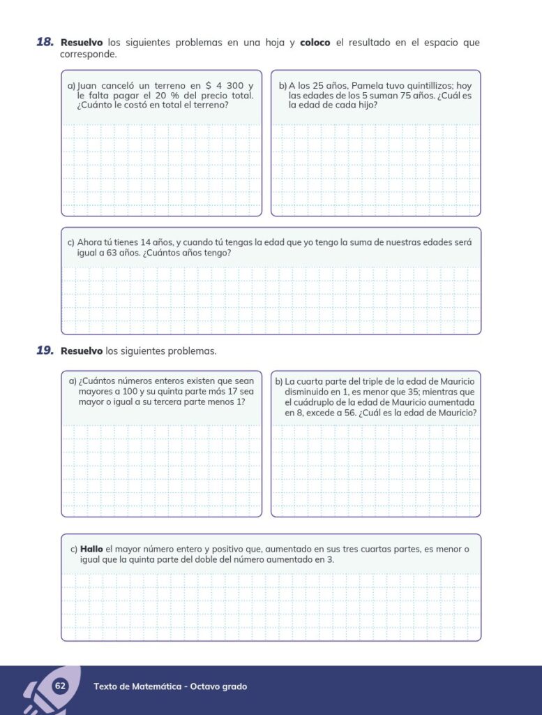 MATEMÁTICA - Educación General Básica - Subnivel Superior - - Página 63 - Ejercicios Resuelto