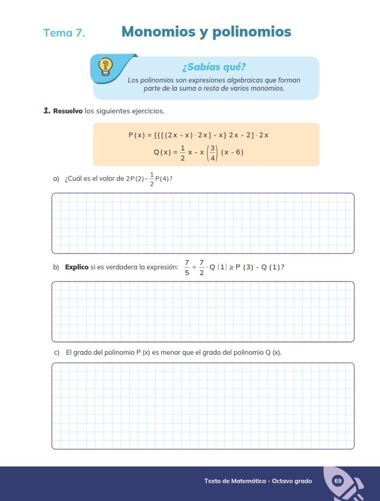 MATEMÁTICA - Educación General Básica - Subnivel Superior - - Página 70 - Ejercicios Resuelto