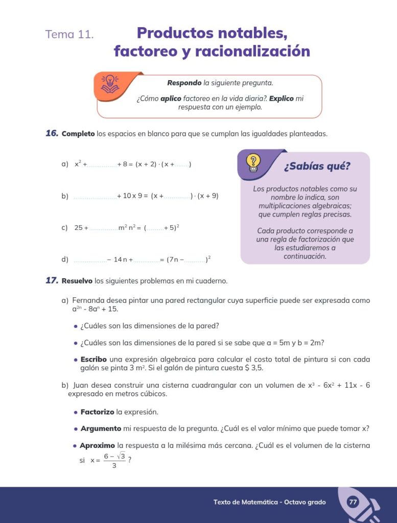 MATEMÁTICA - Educación General Básica - Subnivel Superior - - Página 78 - Ejercicios Resuelto